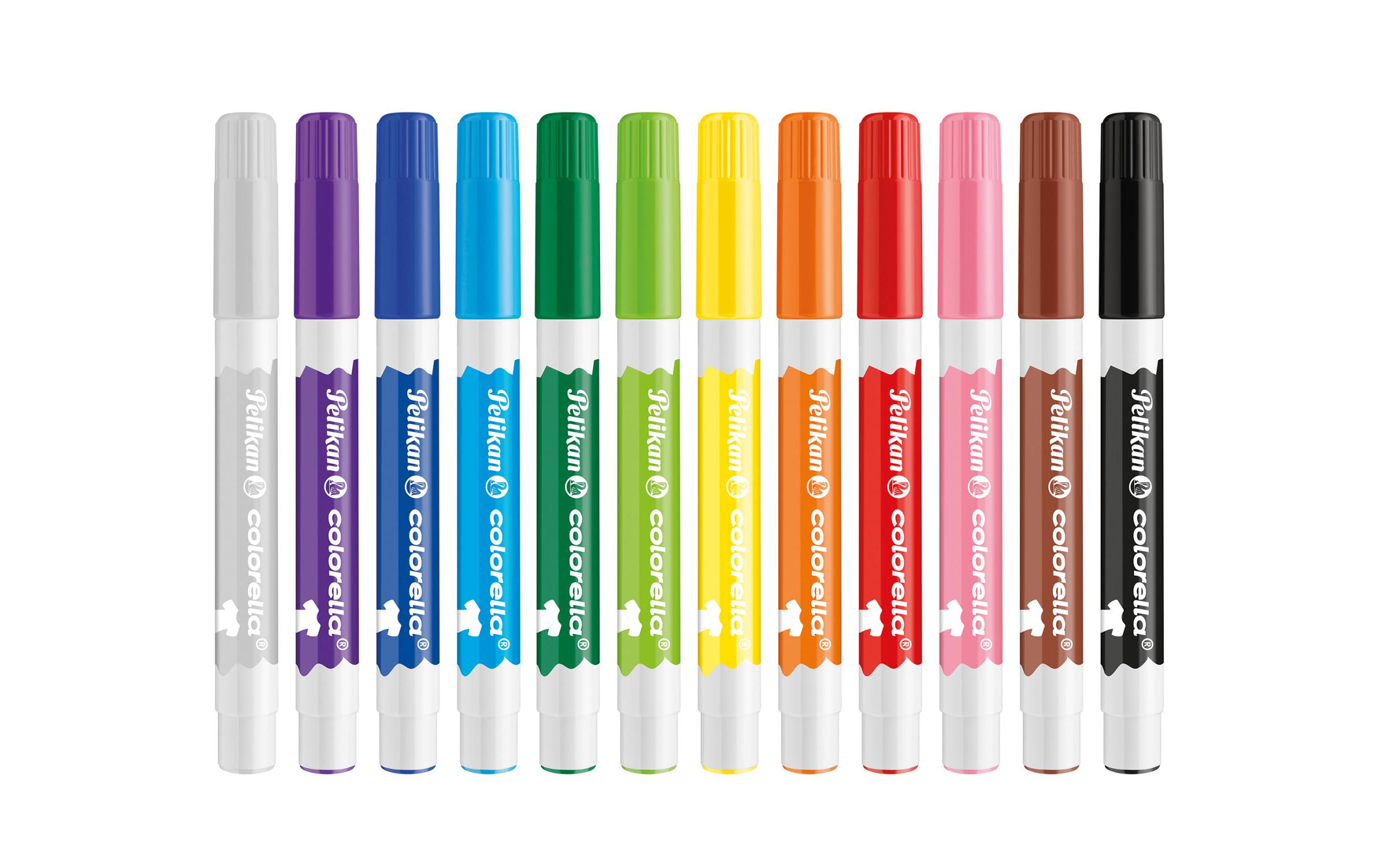 Textilmarker Colorella 12 Farben, MediumTextilstifte