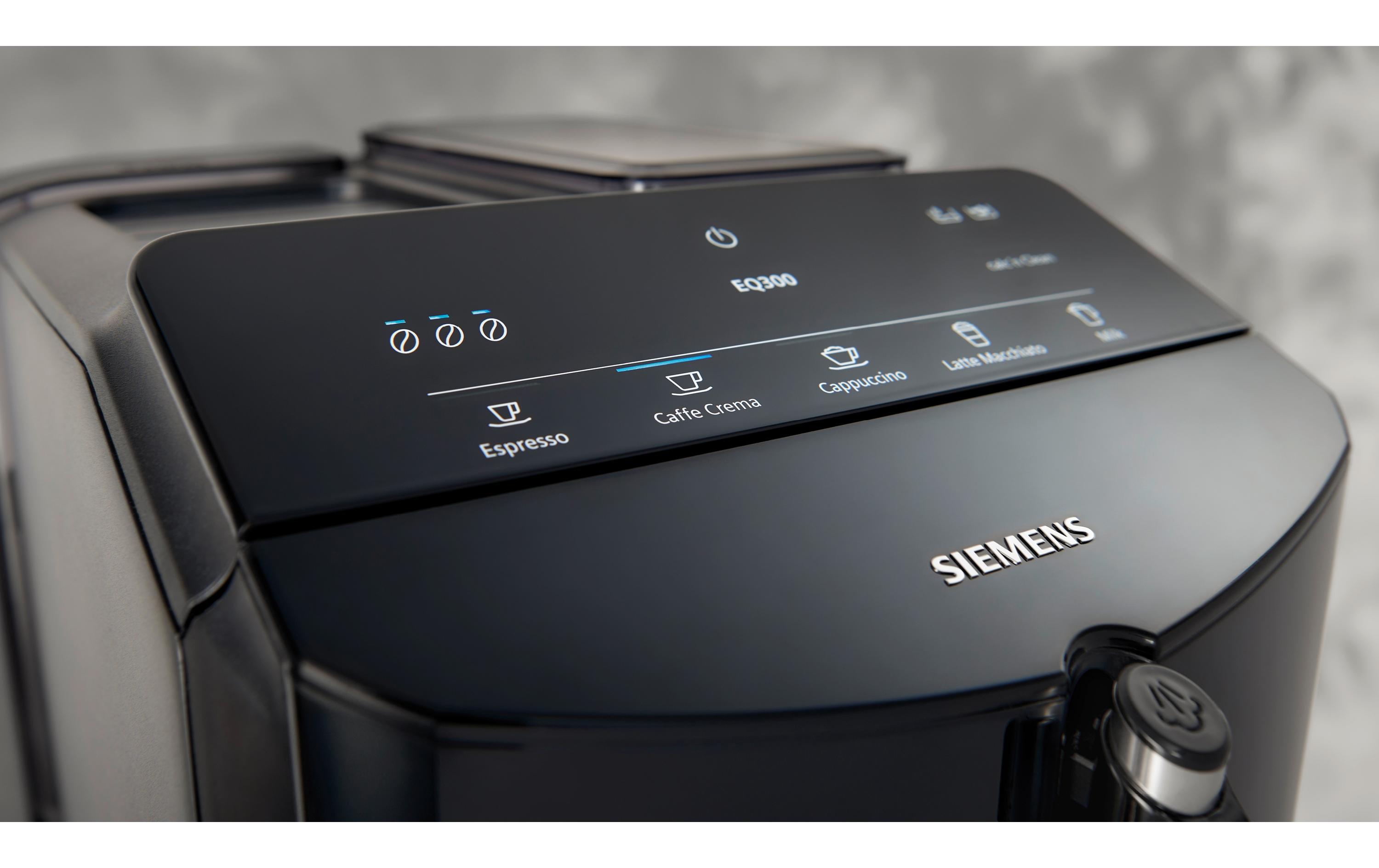 Kaffeevollautomat EQ300 Klavierlack schwarz TF301E19<br>Espressovollautomat