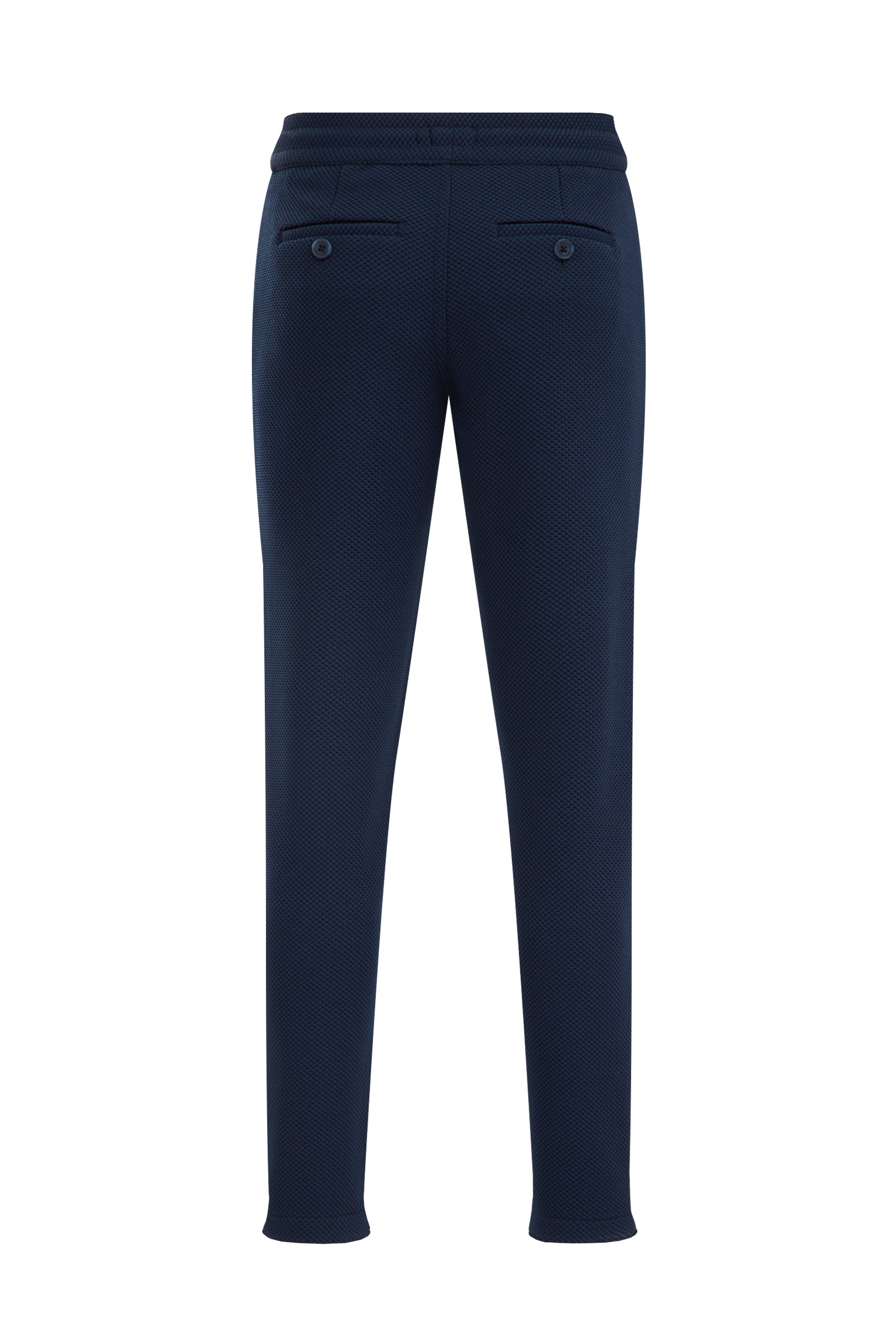Jongens slim fit pantalon met structuur WE Fashion Donkerblauw
