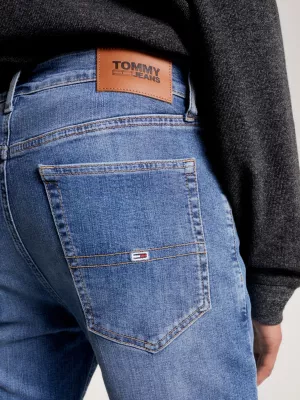 Calça jeans skinny desbotada Simon