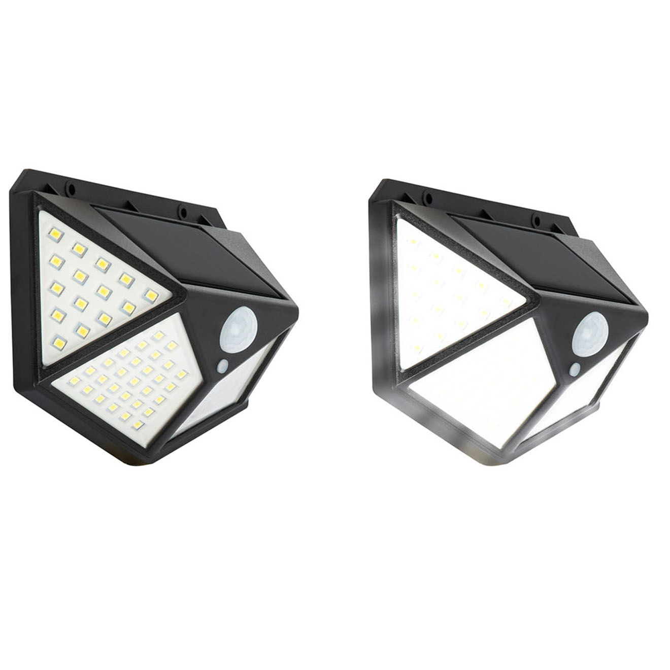 Pratik Garden 2 Appliques murales Thunderlight 3d quadri 100 led blanches - 13.5x10x5 cm