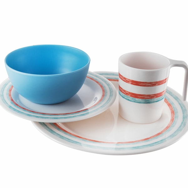 Lot de vaisselle Mélamine JUST STRIPES