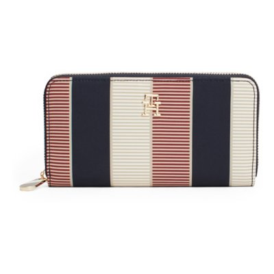 Portefeuille Poppy Large Stripe TOMMY HILFIGER