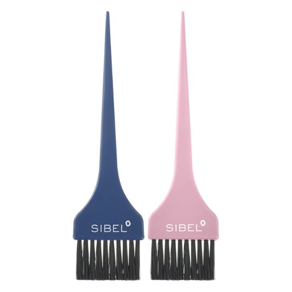 Pinceaux de coloration rose et bleu x2pcs