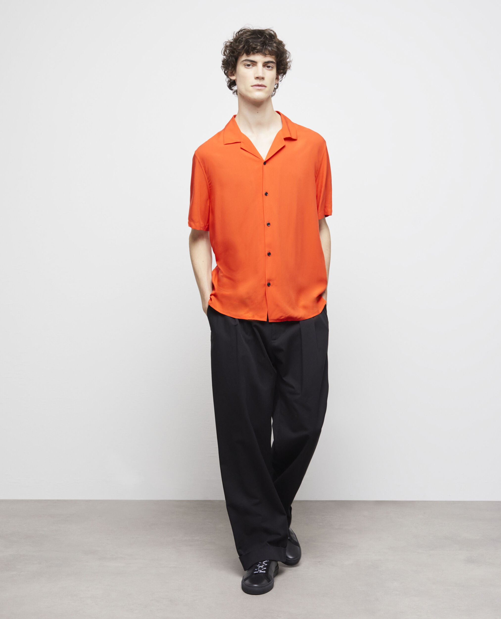 Chemise casual orange