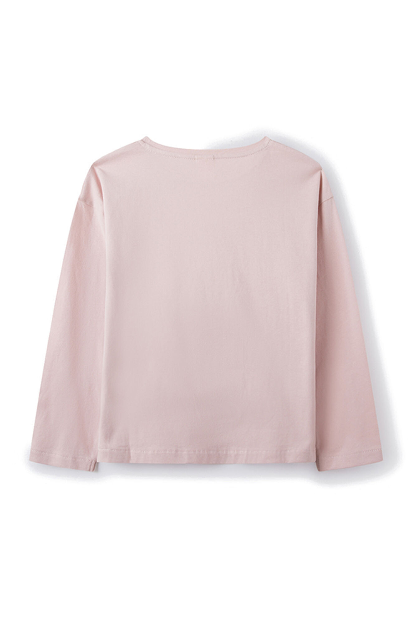 Camiseta cor de pêssego para meninas