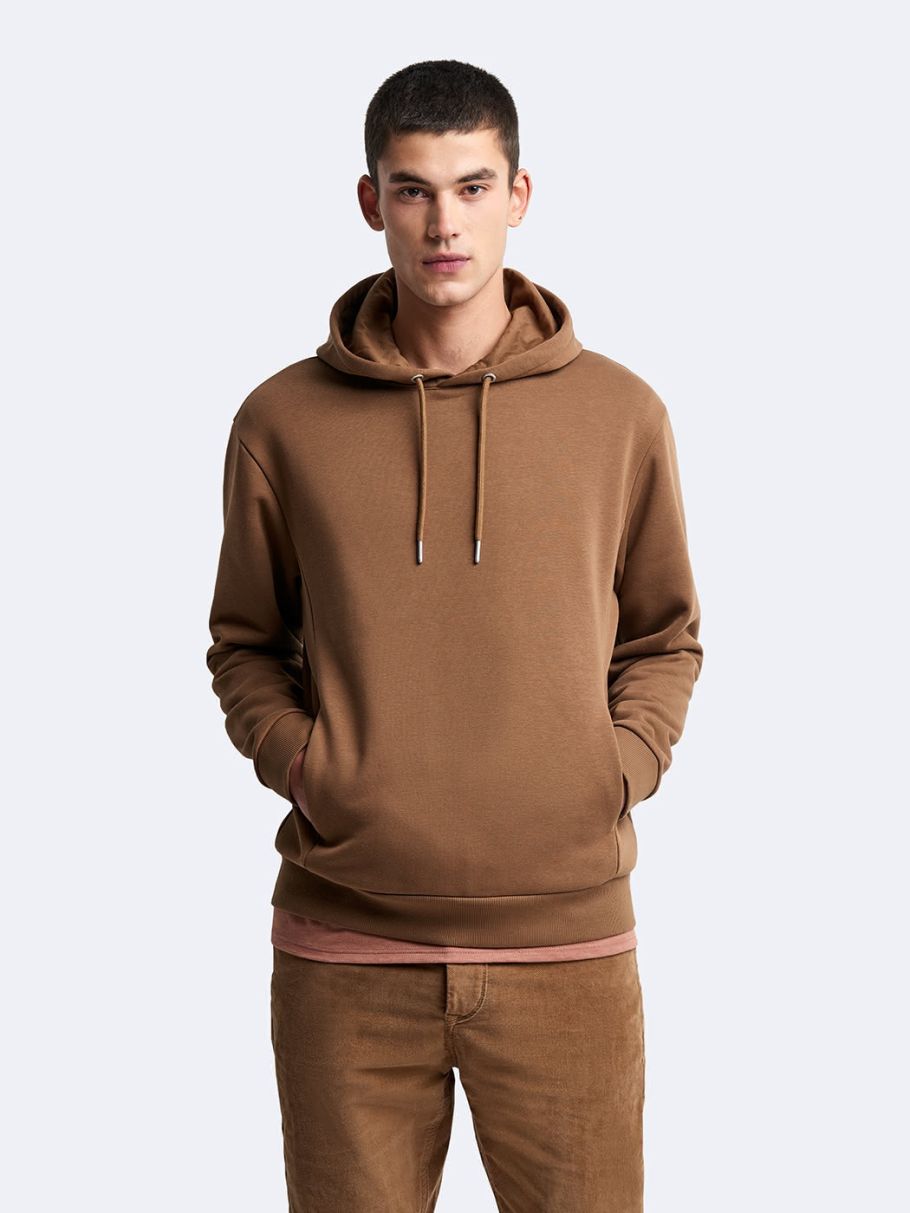 Sweat à capuche uni