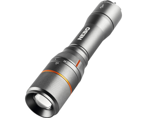 NEBO Davincici LED zaklamp, aluminium, 1000 lm, oplaadbaar