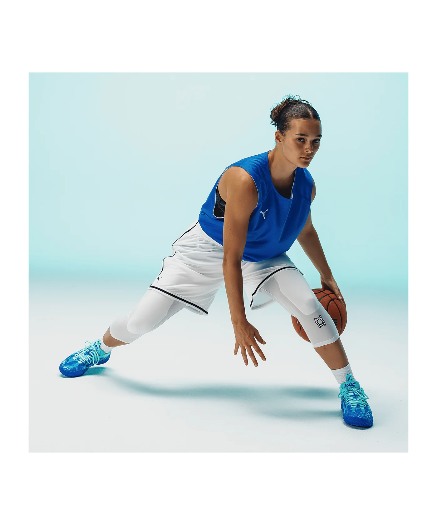 PUMA Hoops Team Game Short Weiss F02