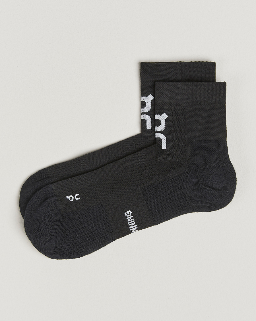 ON Core Run Sock Mid 2-Pack Black