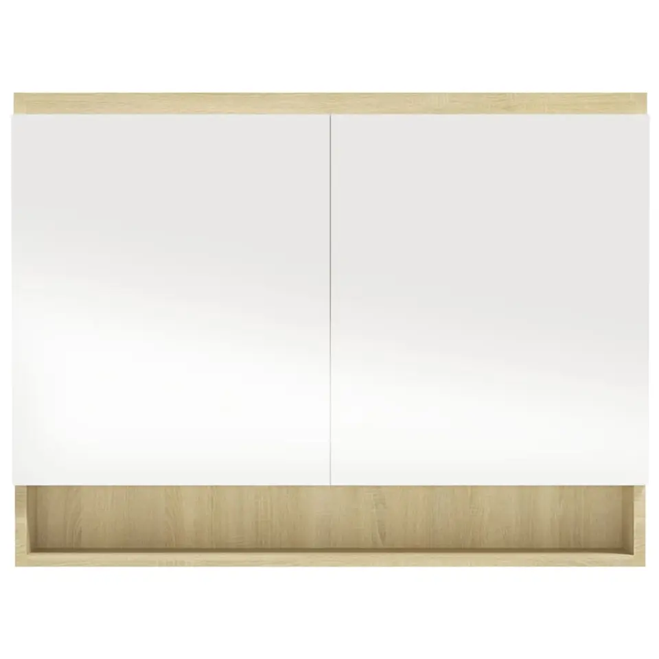 vidaXL - Spiegelkast - Wit - MDF
