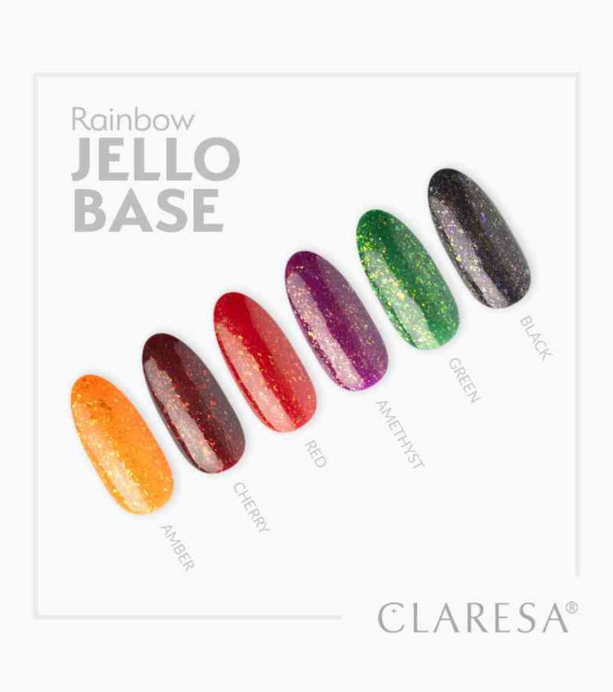 Claresa - *Rainbow Jello Base* - Esmalte semipermanente - Black