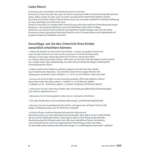 Hage Musikverlag Horn Fuchs 1