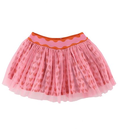 Stella McCartney Kids Tylnederdel - LyseRød m. Hjerter