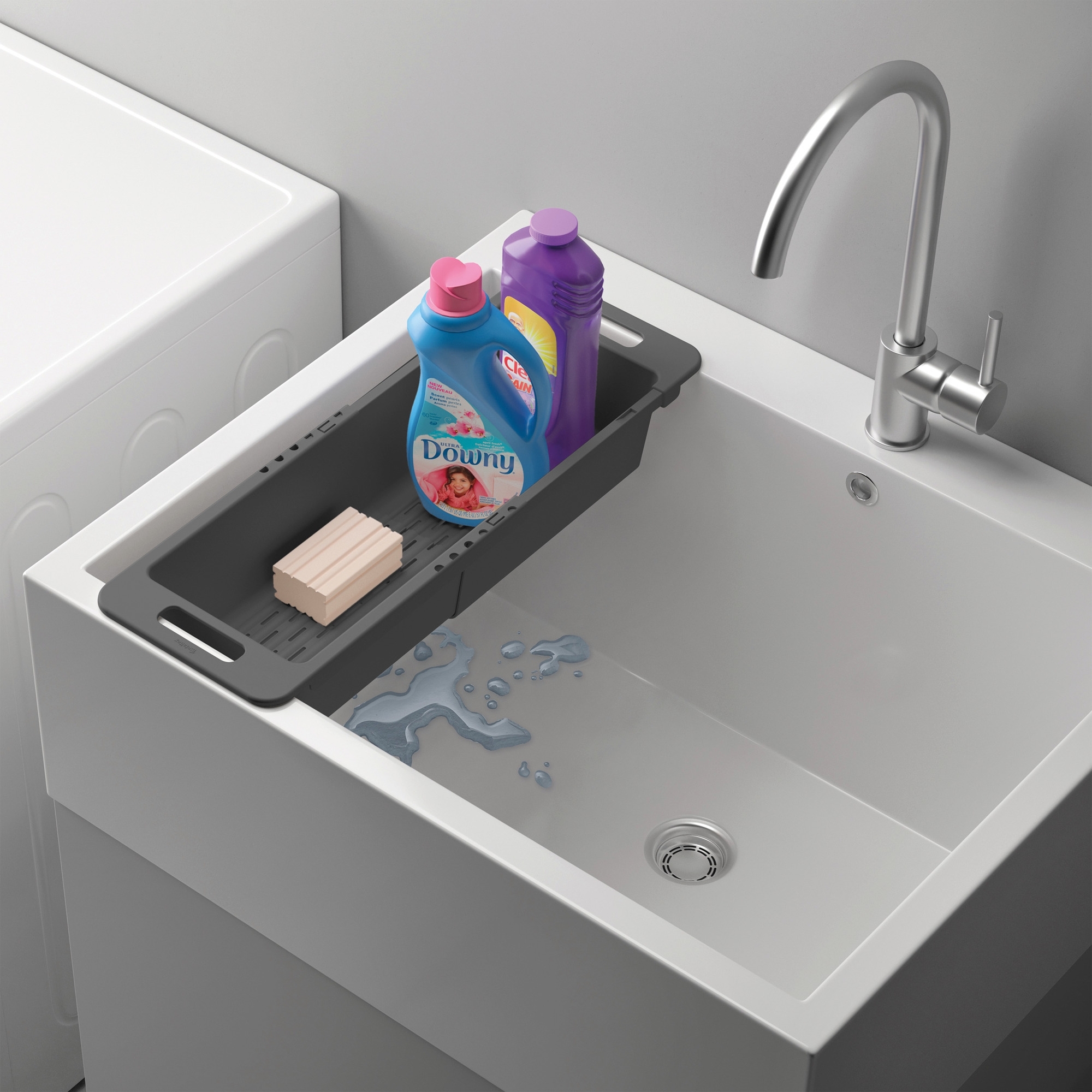 Metaltex Drain-Flex Abtropfkorb / Spülkorb ausziehbar 35 bis 52 cm