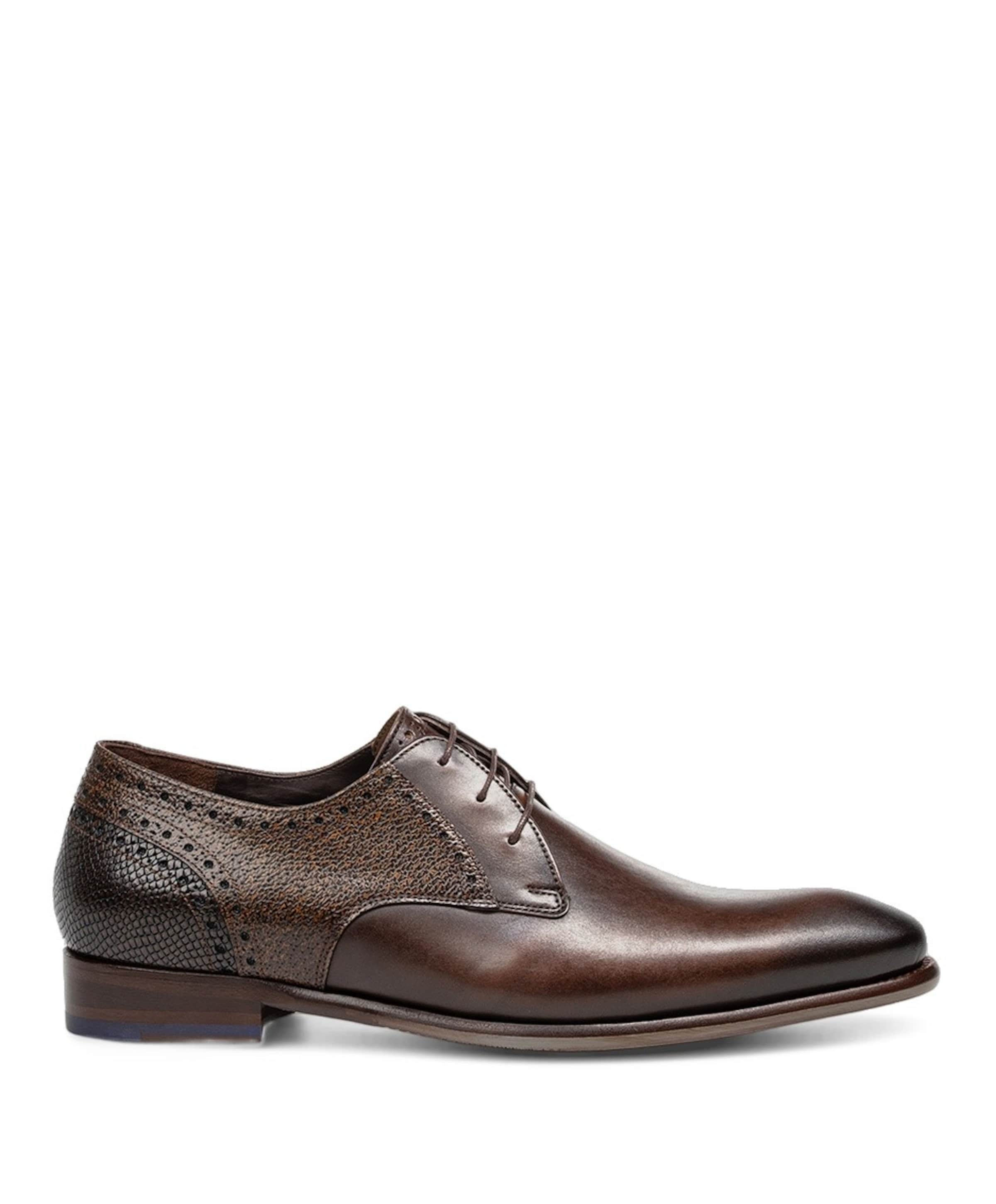 Floris van Bommel heren veterschoenen bruin