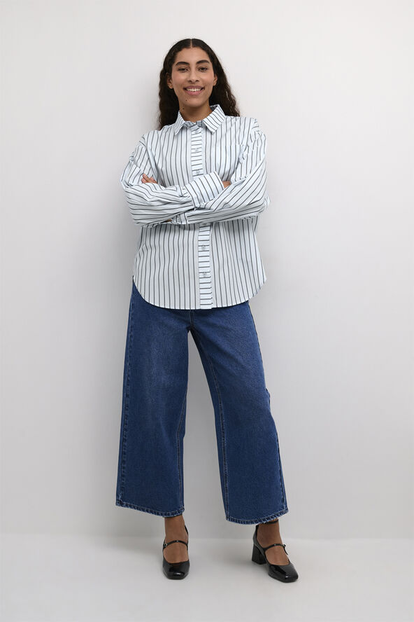 Kaffe KAjerrie Shirt Celestial blue/dark stripe