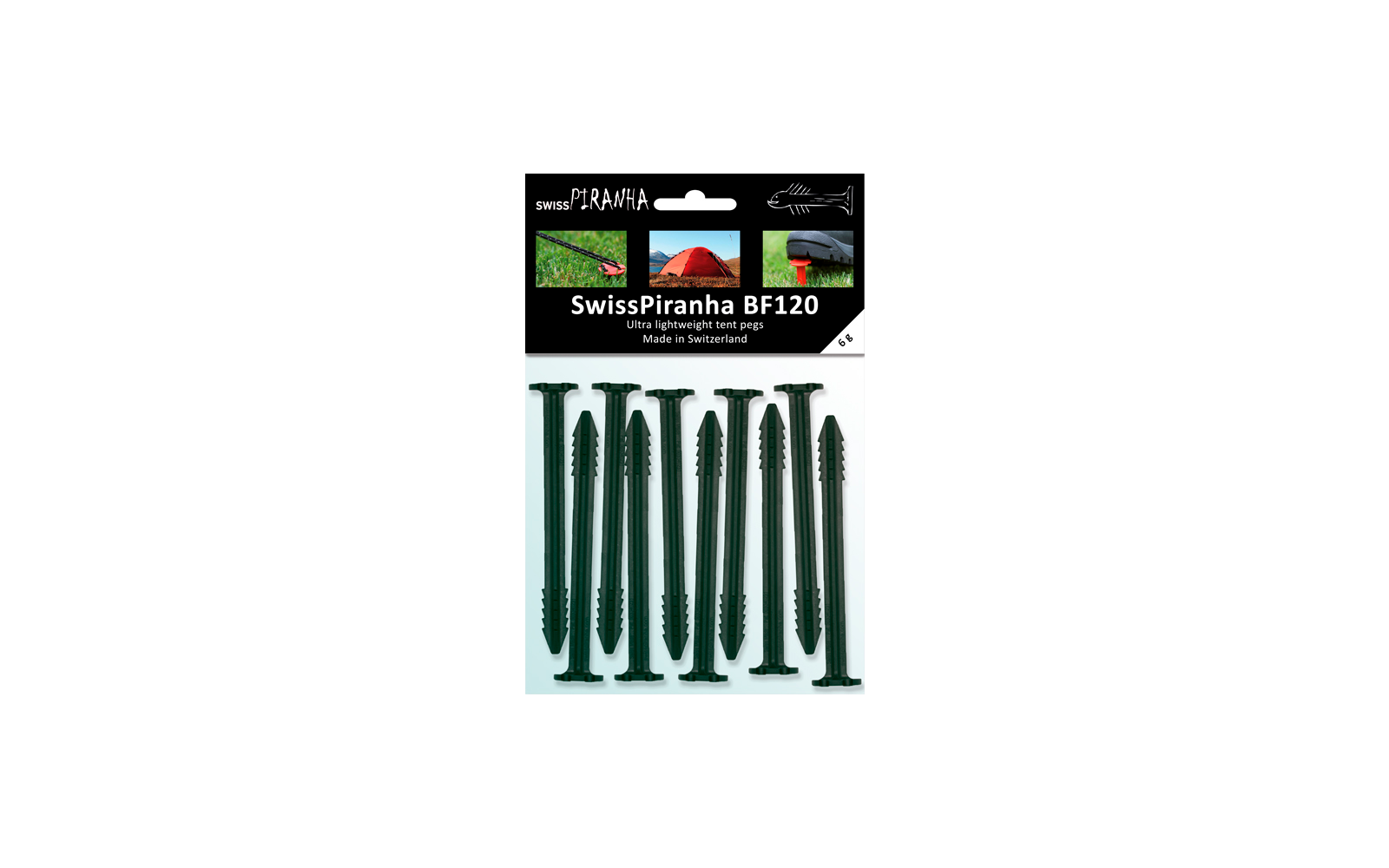 SwissPiranha Zelthering BF120 einzeln