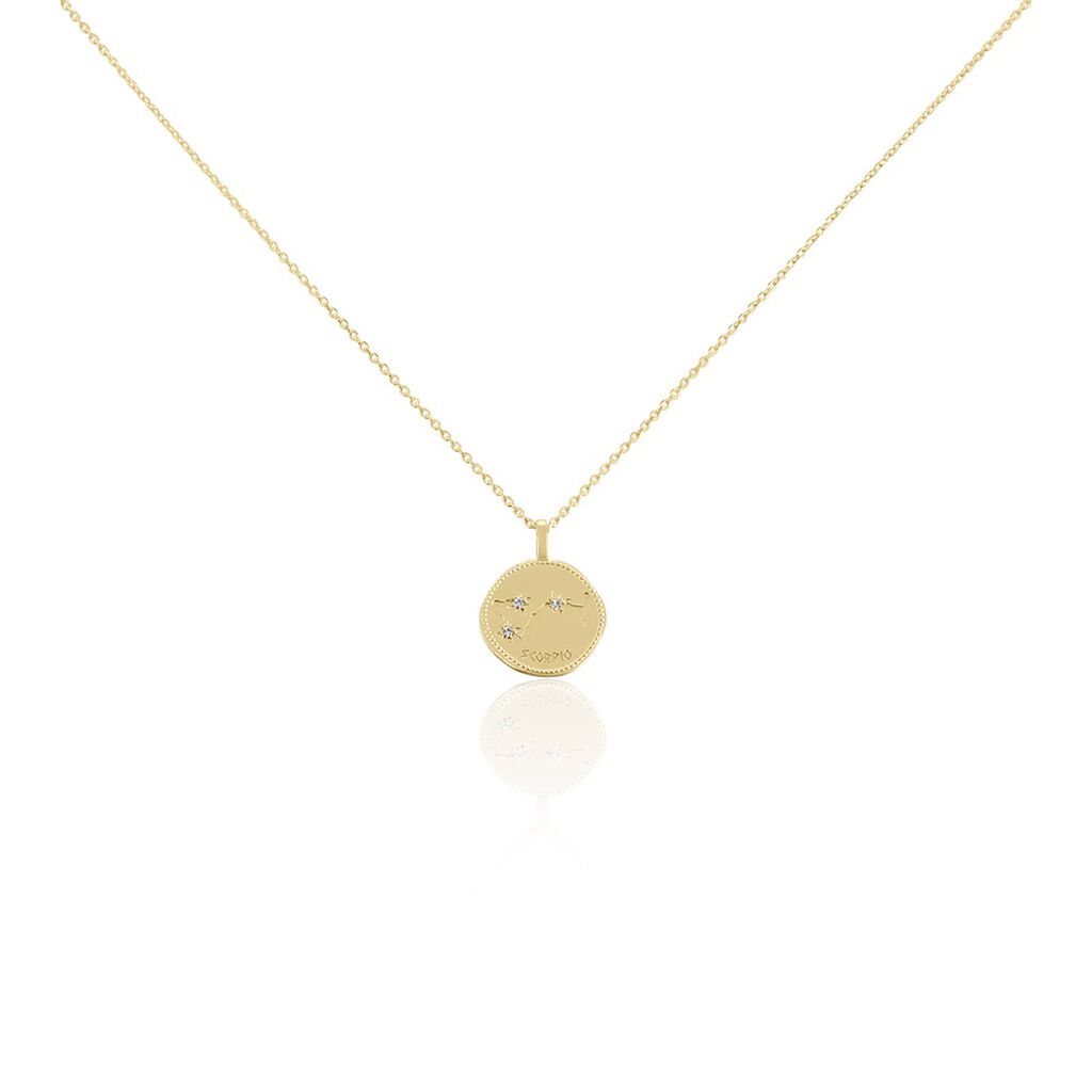 Collier Iago Plaqué Or Oxydes De Zirconium