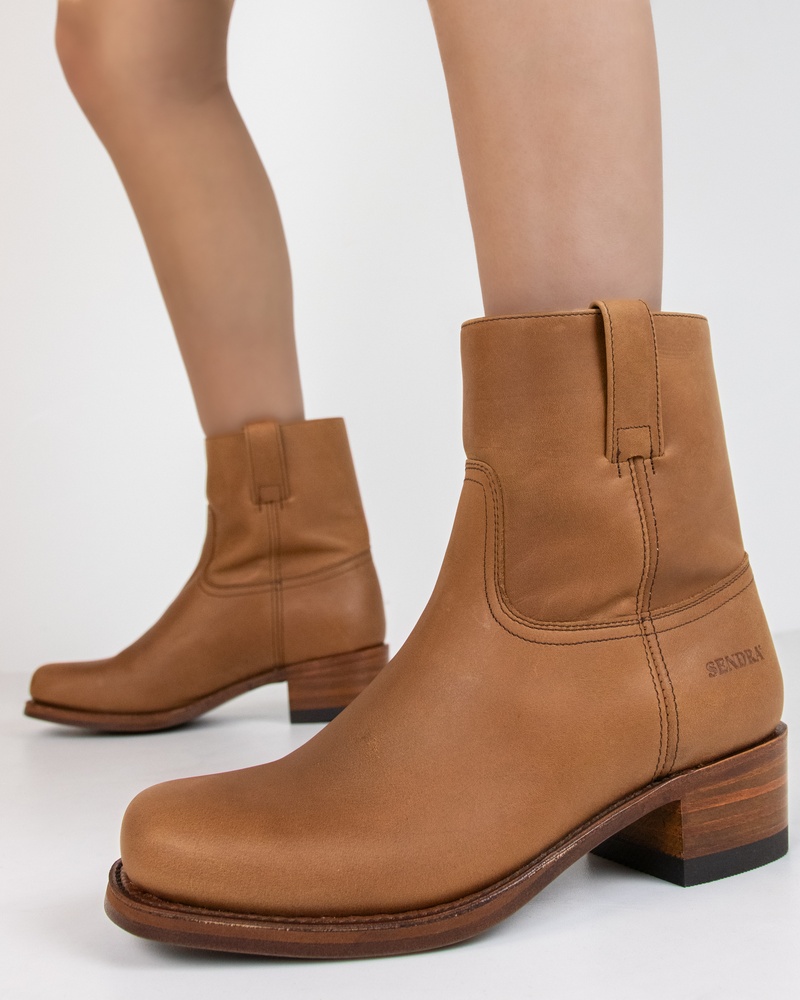 Sendra 13012 Rits- & gesloten boots  - cognac