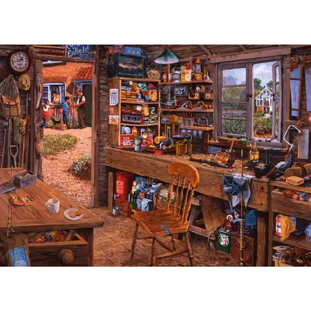 Ravensburger Puzzle Opas Schuppen, 1000 Teile