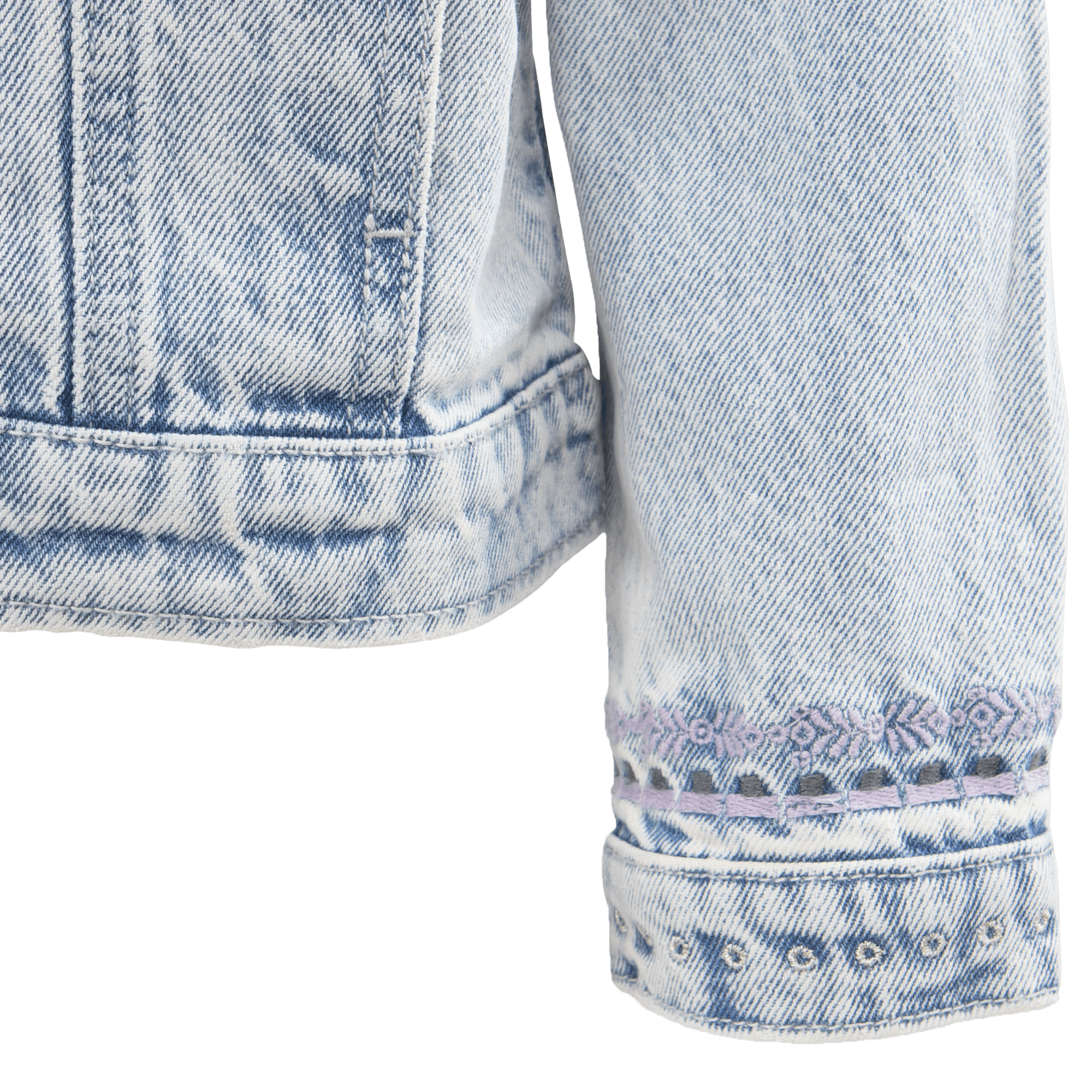 Veste col classique en denim | Bleu