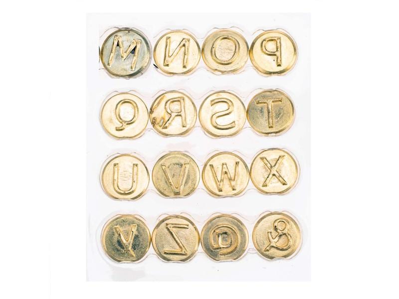Glorex Brennstempel Buchstaben M-Z 16-teilig Stempel zu Brandmalkolben