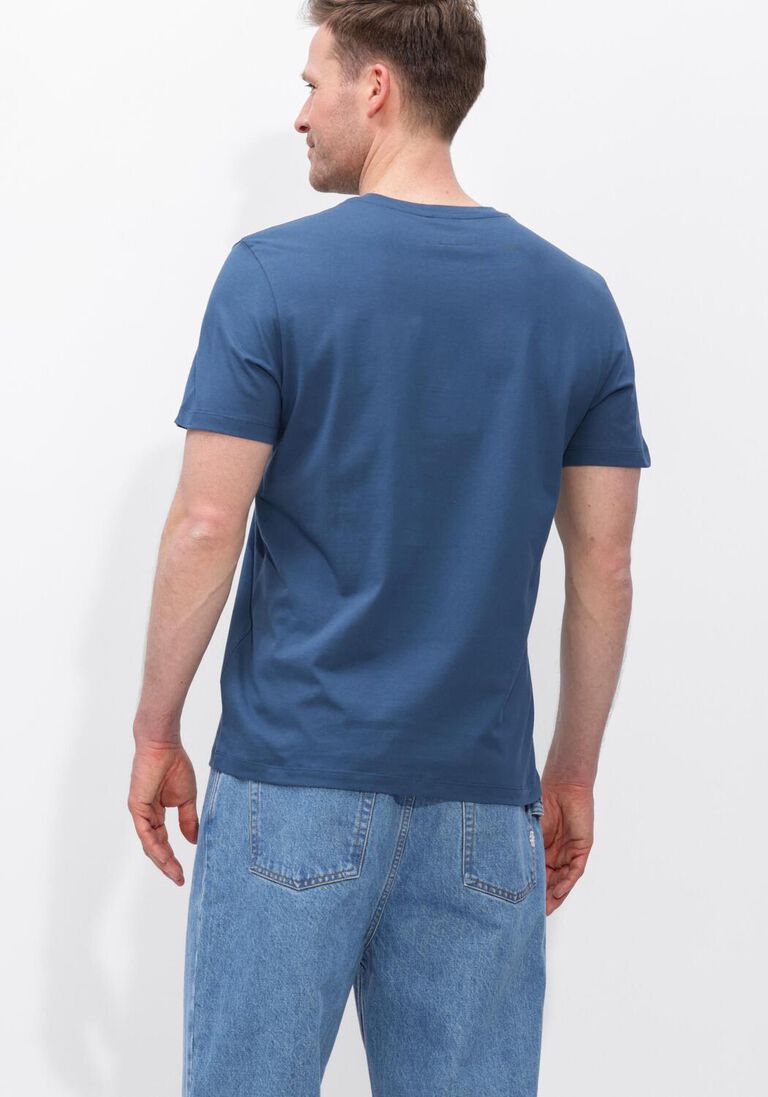 donkerblauwe parajumpers t-shirt patch tee