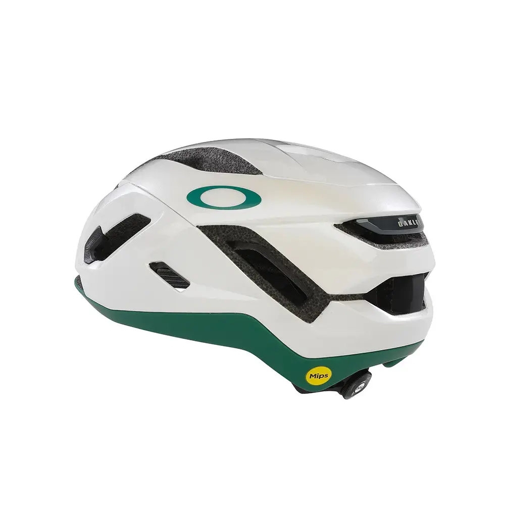 Oakley ARO5 Race EU Fietshelm Mat Wit/Groen/Blauw