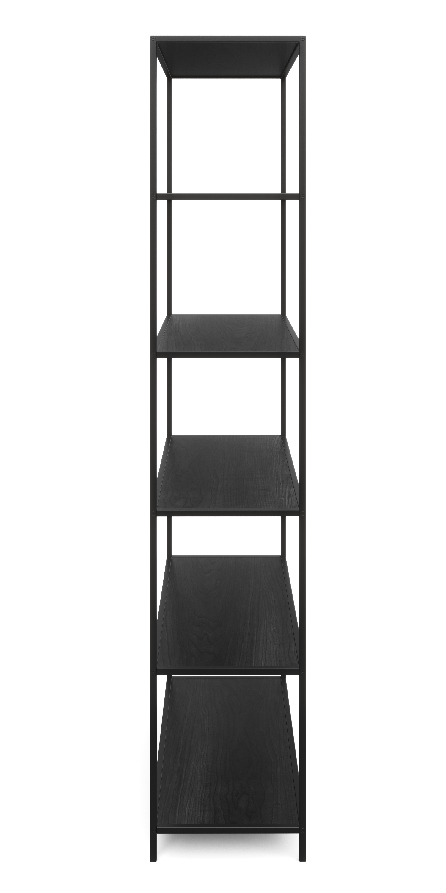 Bücherregal SEAFORD 77 x 185 cm schwarz