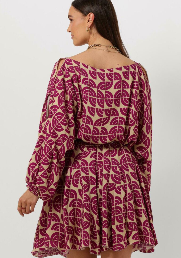 AMAYA AMSTERDAM paarse amaya amsterdam mini jurk cate dress