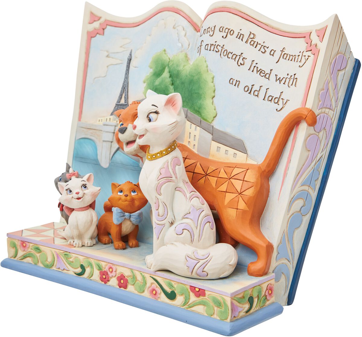 Long Ago In Paris - Figurine Storybook Aristochats | Les Aristochats Statuette