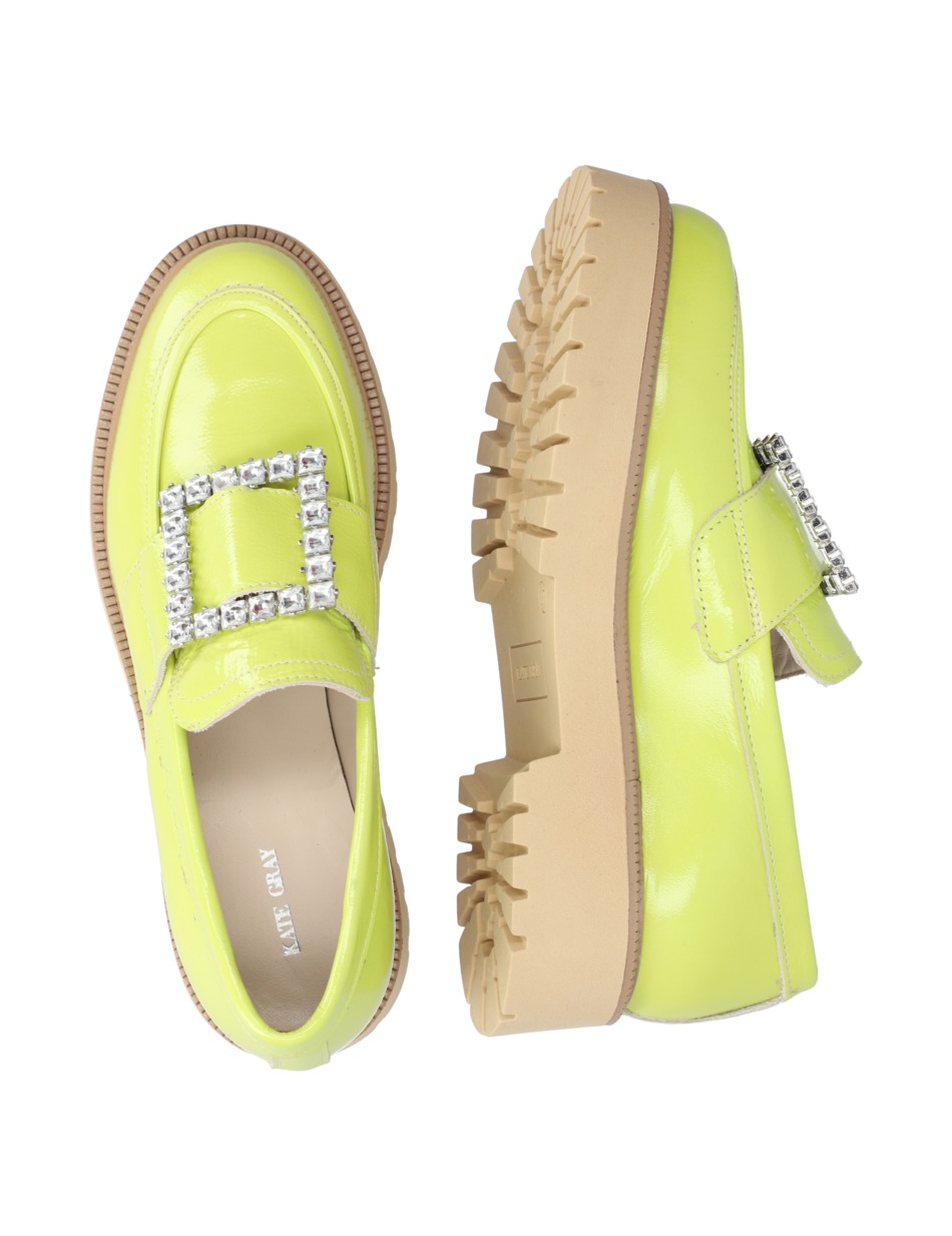 Lackleder Slipper