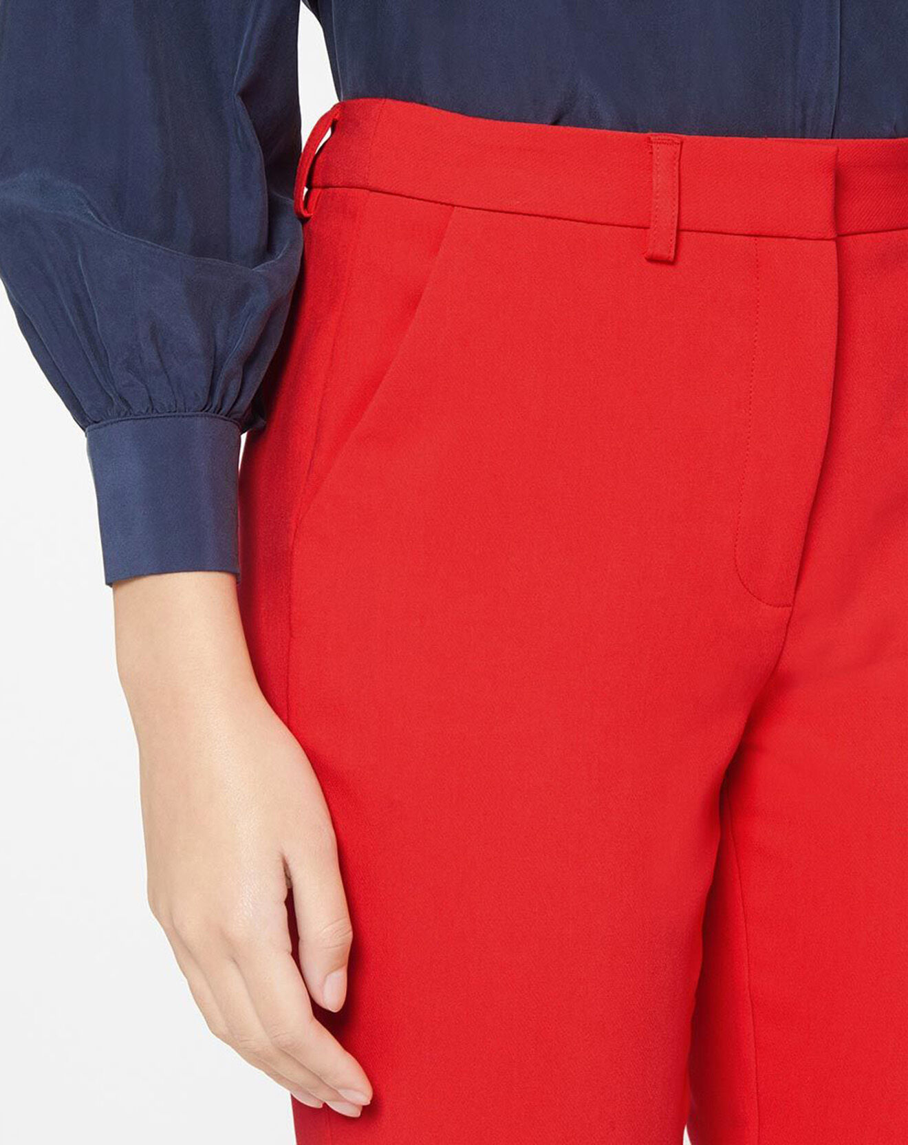 Jodhpur Pantalon Cigarette à pinces Mini rouge