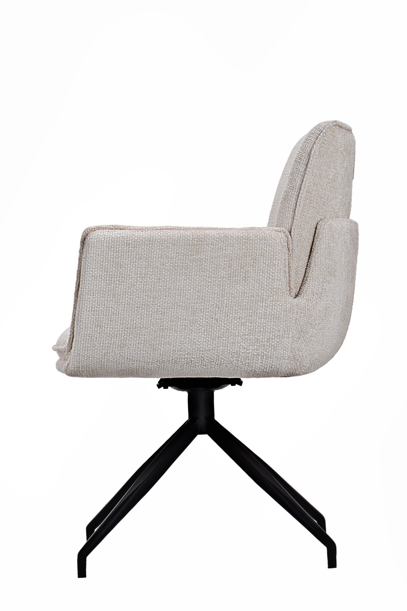 Andre draaistoel stof beige