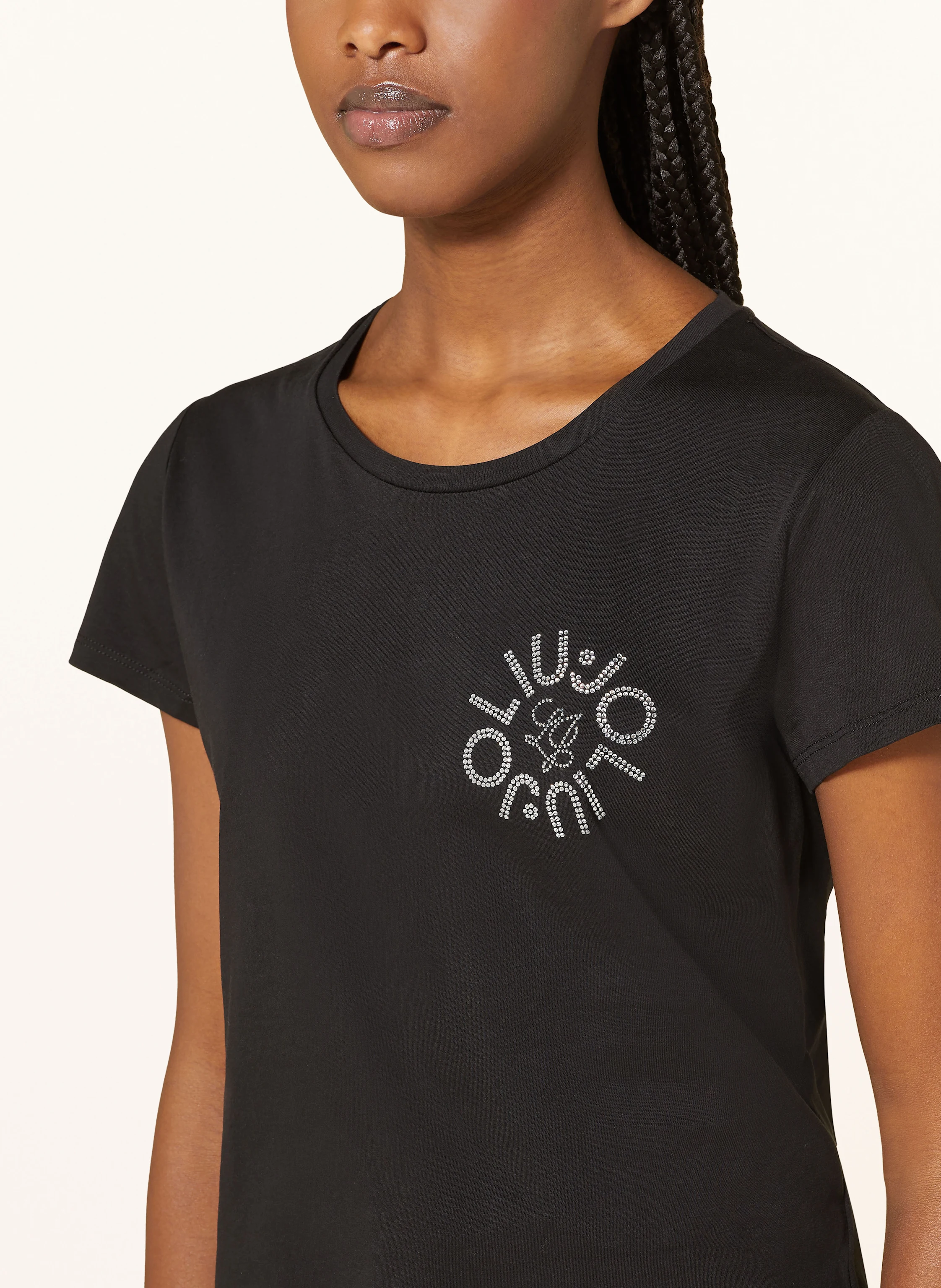LIU JO T-Shirt mit Schmucksteinen