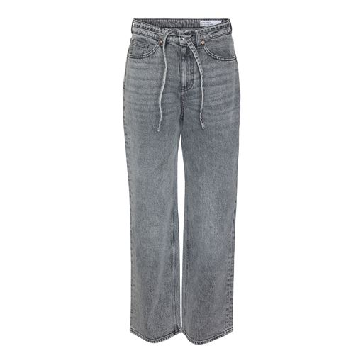Vero Moda Tessa Wide Belt Jeans, Medium Grey Denim, W30/L32