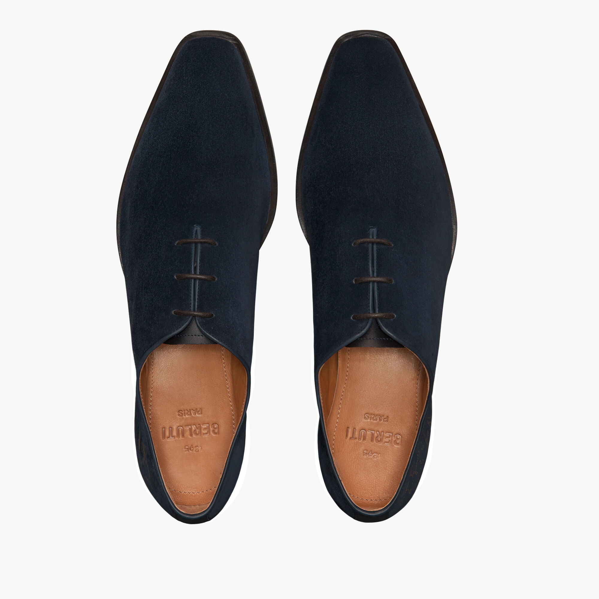 Richelieu Alessandro Demesure En Cuir Camoscio Scritto