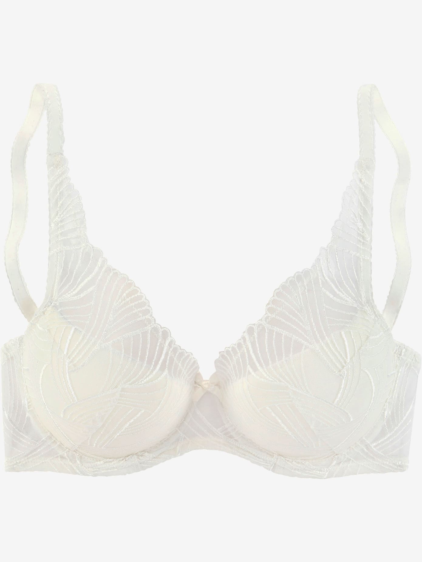 Soutien-gorge à coques tendance avec petit nœud décoratif au centre devant
