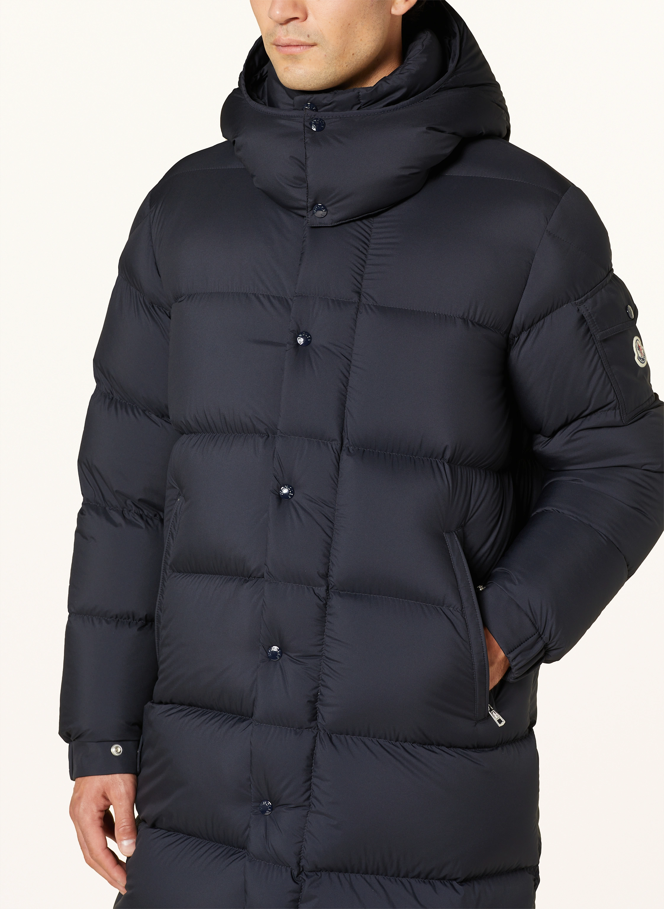 MONCLER Daunenmantel MISONET mit abnehmbarer Kapuze