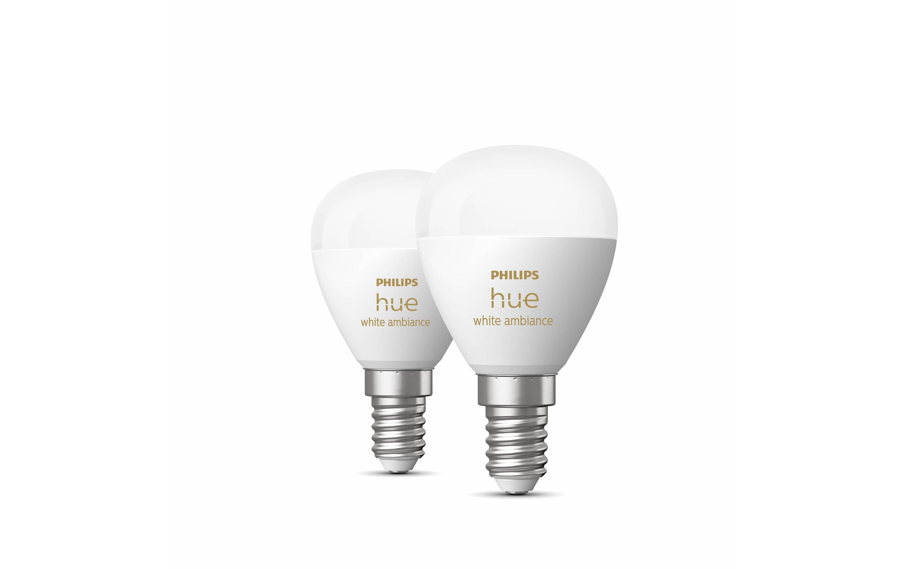 White Ambiance E14 Luster Tropfen 2er Set 2 x 470 lmSmartes Hue E14-Leuchtmittel