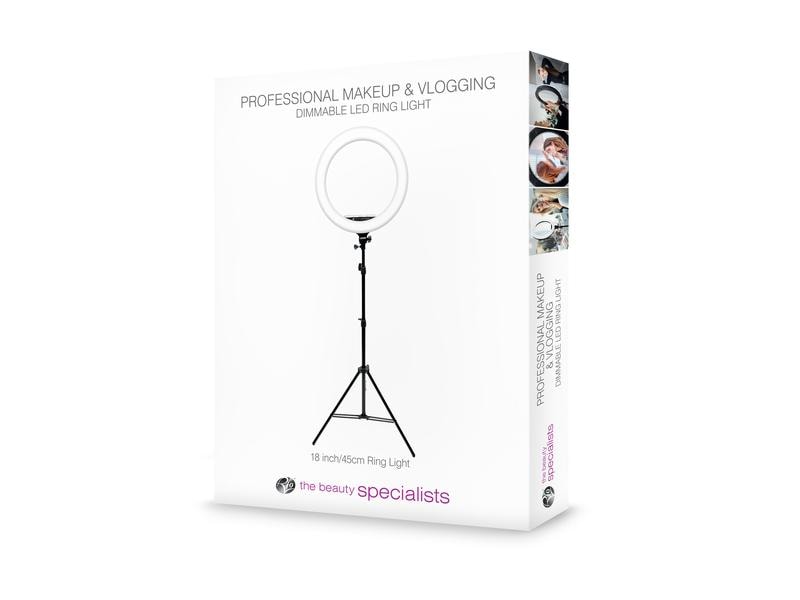 Rio Dimmbares LED Ring Light Make-up & Vlogging RL18 Ø 45 c LED-Ringlicht für Make-up, Vlogging oder Fotografie