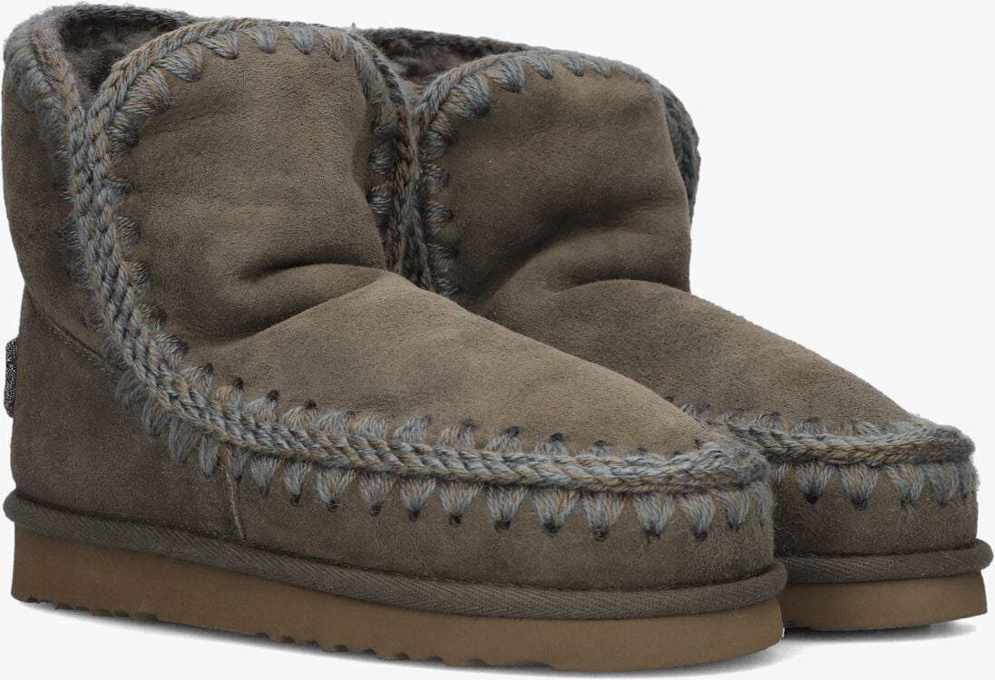 groene mou vachtlaarzen eskimo 18 glitter logo