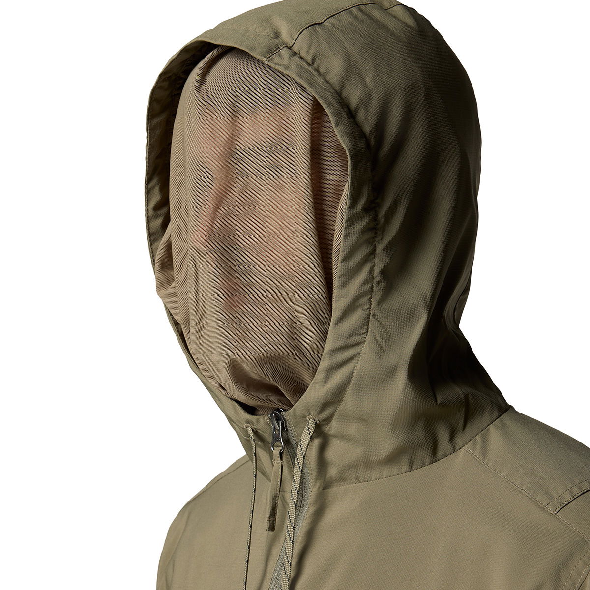 Columbia Skien Valley Hooded LS Sommer- og myggejakke, herre (Stone Green)