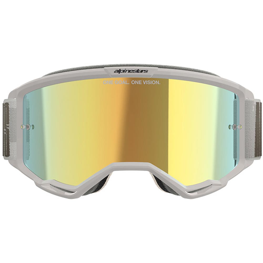 Alpinestars - Masque Vision 5 Hollow Mirror Gris / Sable / Or