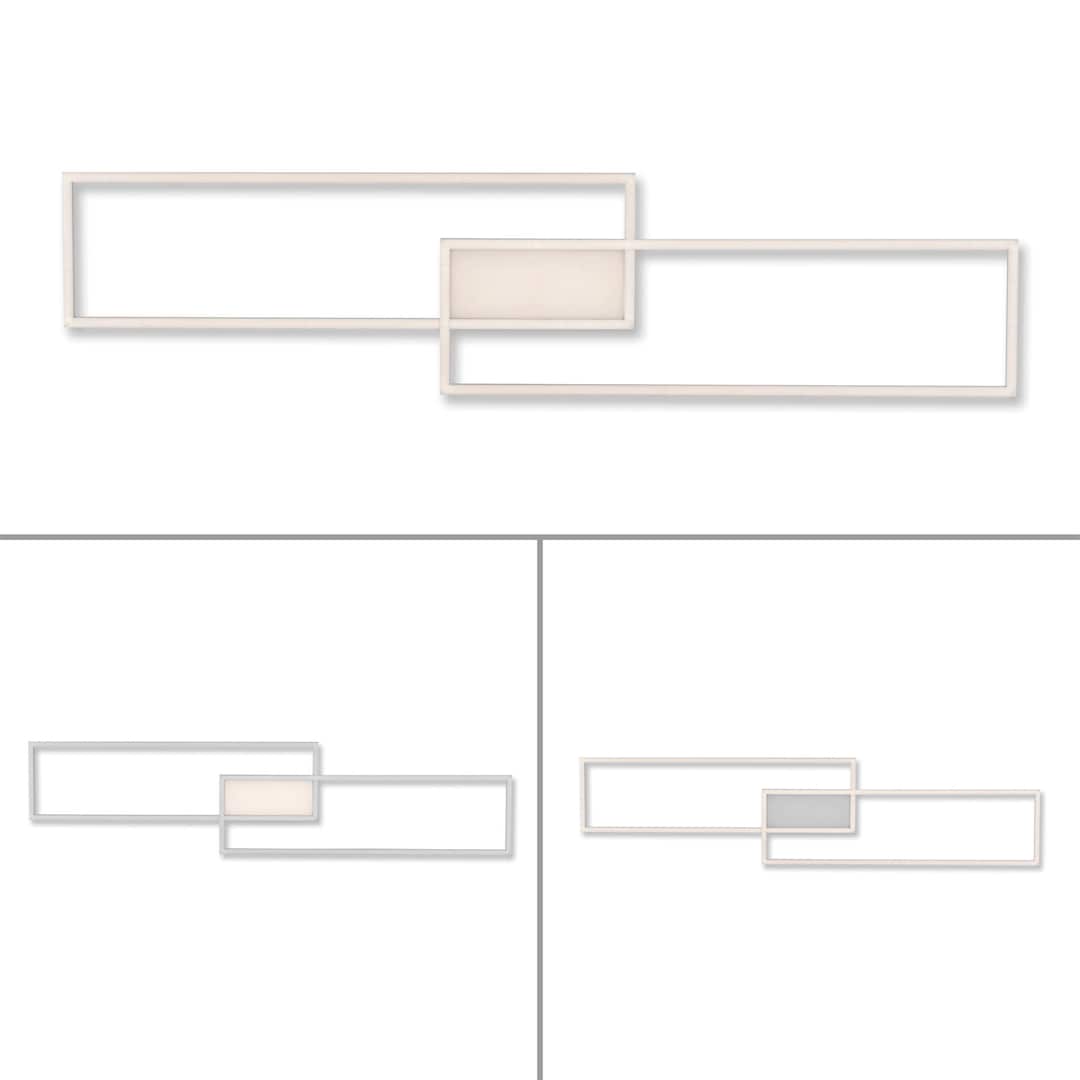 LED-Deckenleuchte Asmin 109,5x25,5 Alu