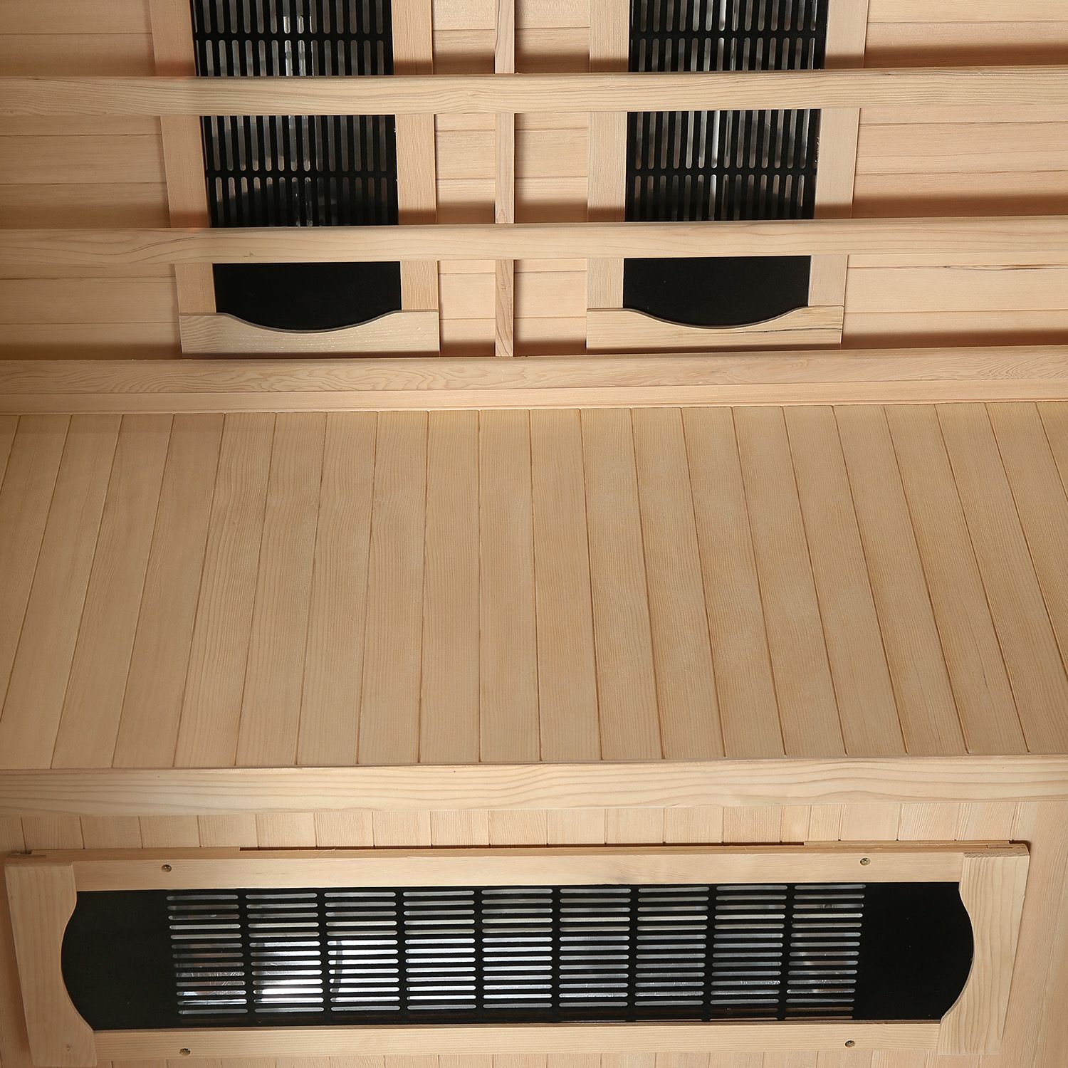Artsauna Infrarotkabine Oslo mit Triplex-Heizsystem | 2 Personen | Hemlock Holz | 120 x 100 cm
