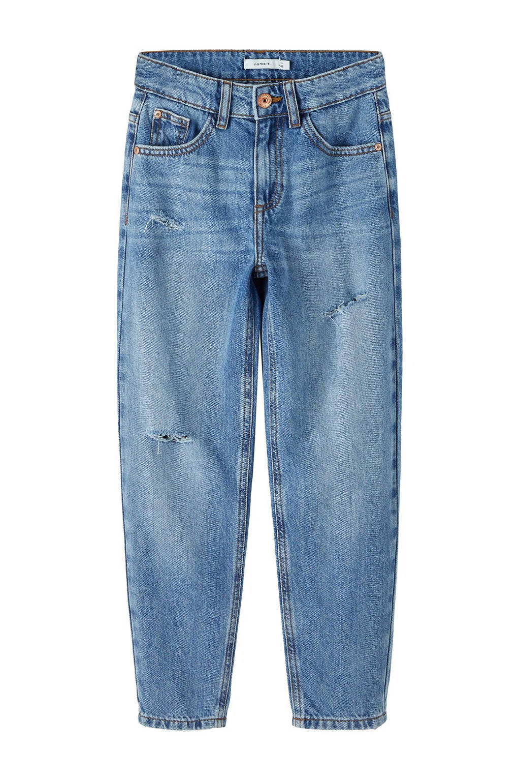 NAME IT tapered fit jeans NKMSILAS medium blue denim