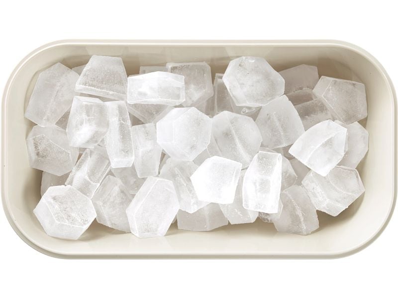 Lékué Eiswürfelbox Weiss Eiswürfelschale mit dem Eisbox zur Herstellung und Aufbewahrung von Eiswürfeln