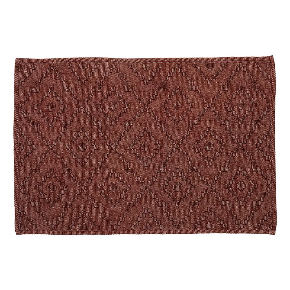 BADEMATTE SEALSKIN AZTEC 60X90CM MØRKEROSA